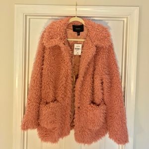 Fluffy Pink Coat from Forever 21 💕